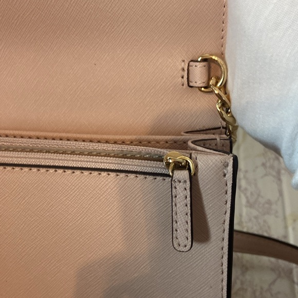 MICHAEL KORS BLUSH PINK WALLET CROSSBODY BAG PURSE - Picture 9 of 10